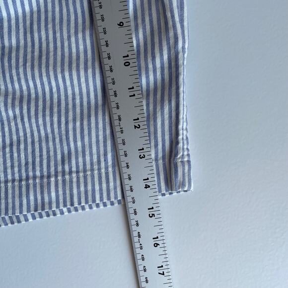 LC Lauren‎ Conrad High Waisted Shorts Size 2 Periwinkle Railroad Stripe Coquette - Picture 8 of 11